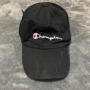 Vintage Black Champion Dad Hat
